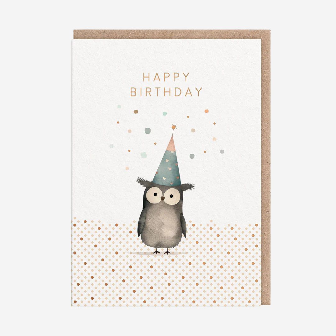 Owl Birthday Card