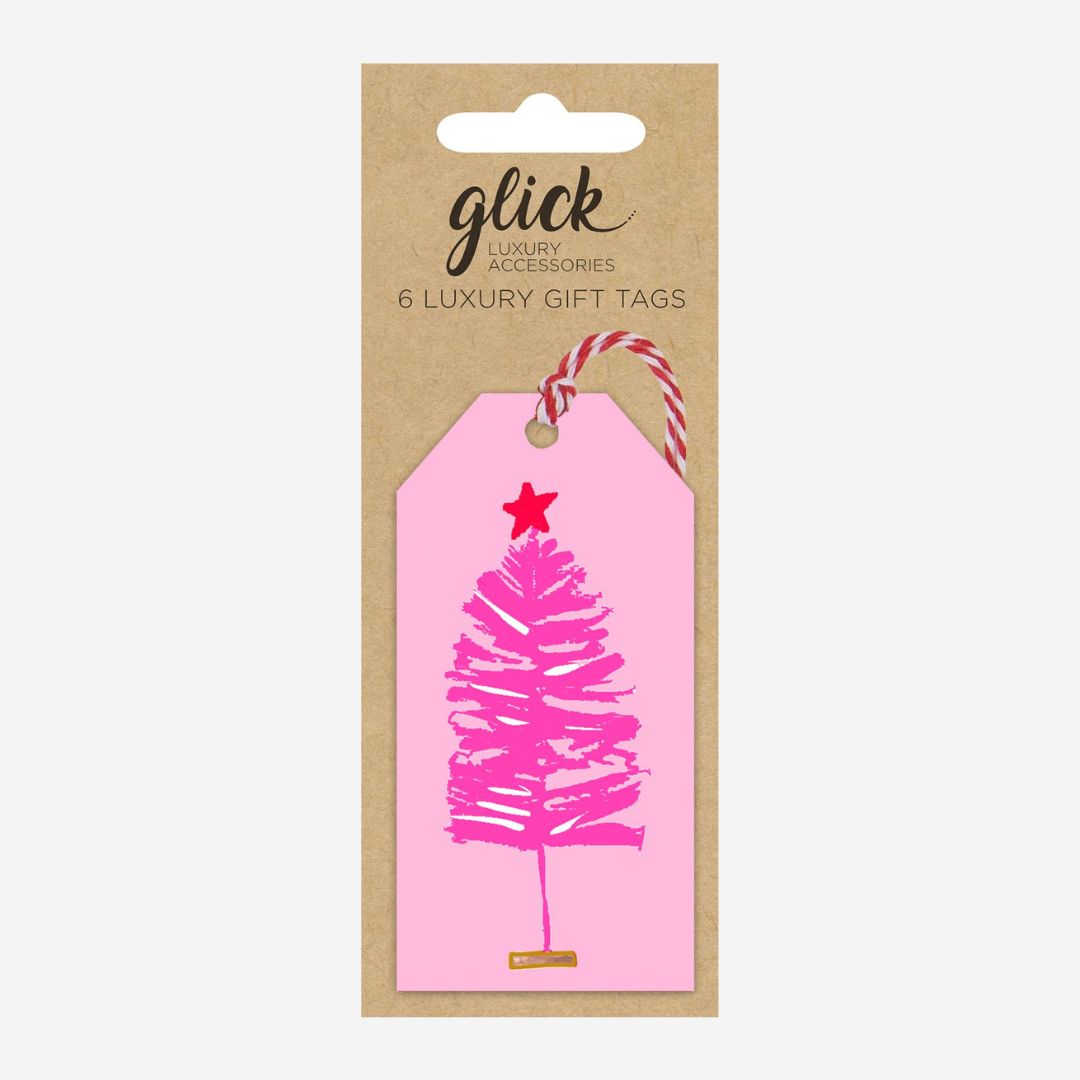 Pink Tree Gift Tags