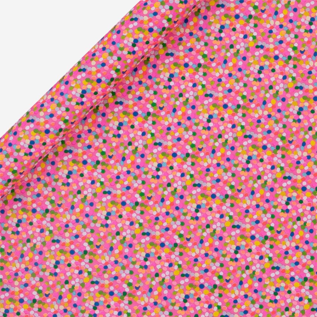 Spotty Pink Wrapping Paper Roll by Paper Salad