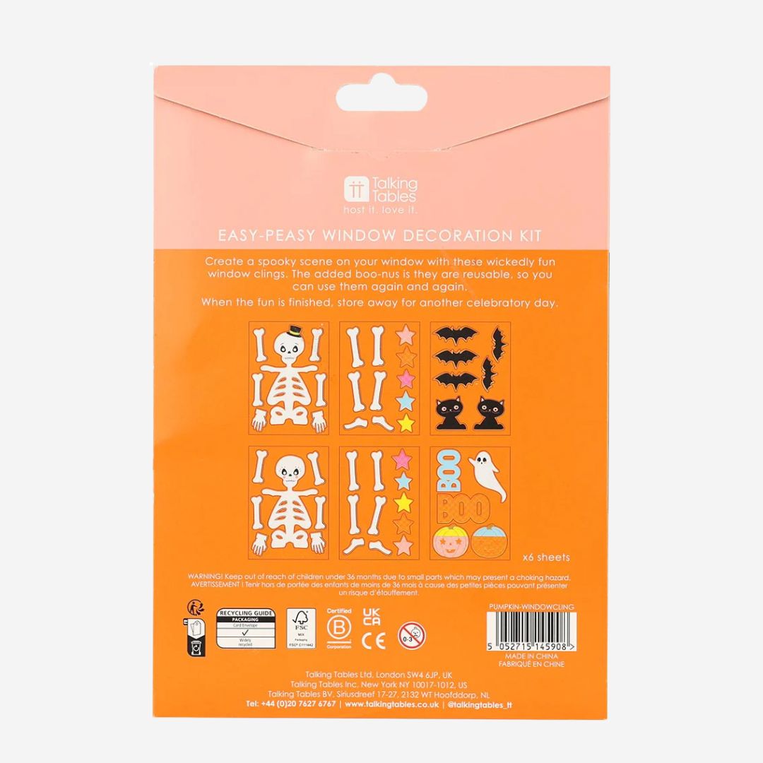 Halloween Window Clings - 6 Sheets