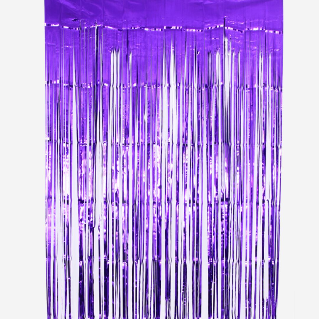 Metallic Purple Door Curtain Backdrop