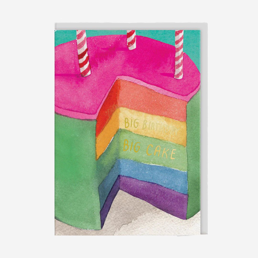 Rainbow Cake Greeting Card