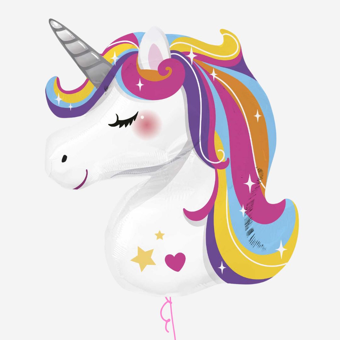 Giant Unicorn Rainbow Inflated Foil Balloon