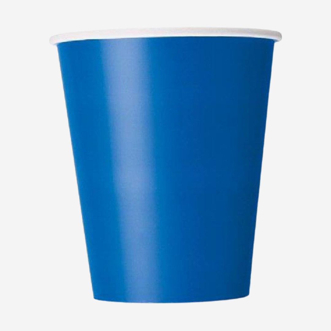 Royal Blue Paper Cups (14 Pack)