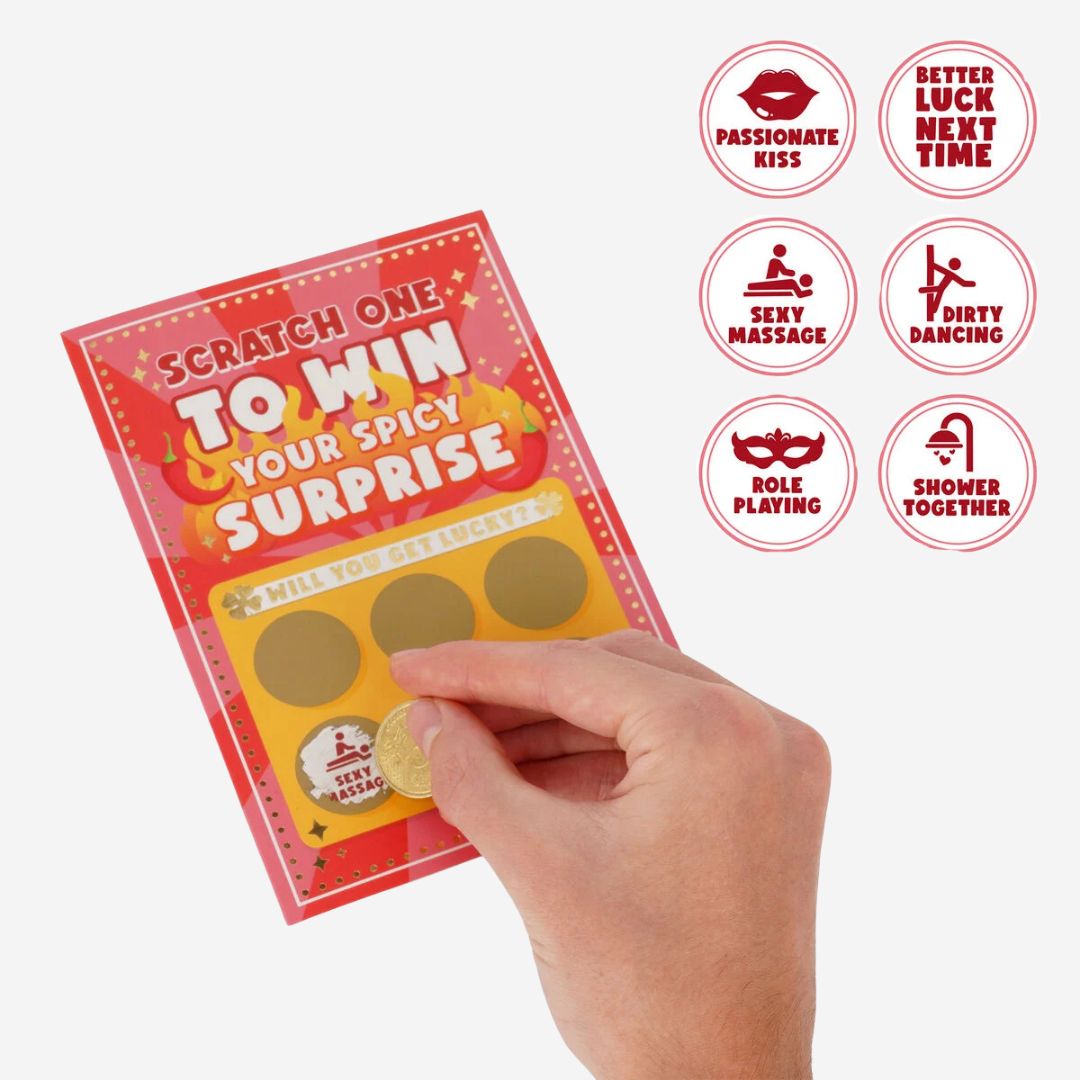 Scratch-Reveal Spicy Greeting Card - Legami