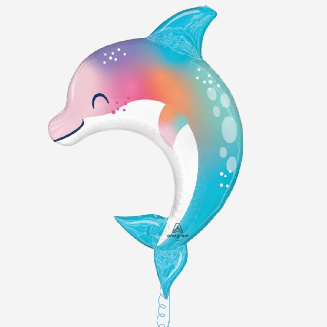 Under The Sea Dolphin Inflated Foil Balloon