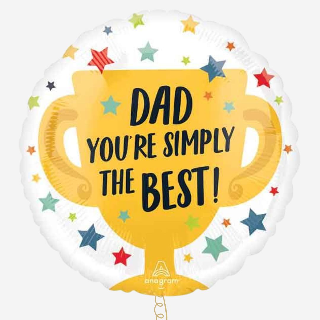 Simply the Best #1 Dad Inflated Foil Balloon