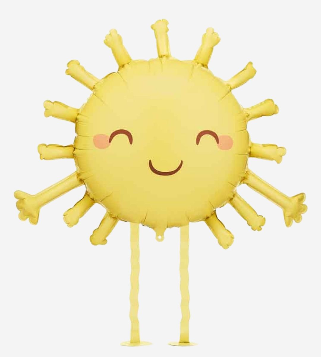 Yellow Sunshine Inflated Walking Balloon