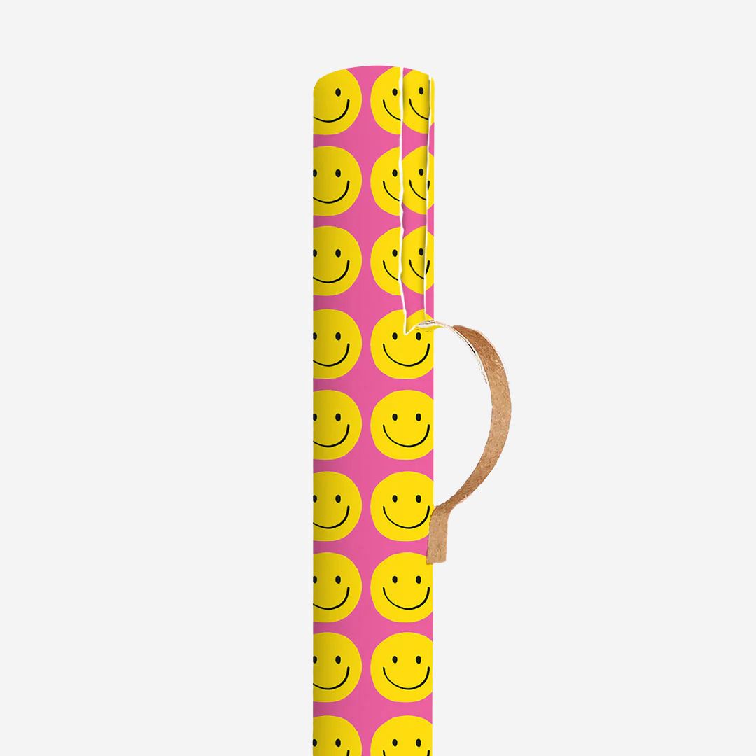 Smiley Gift Wrap 3m Wrapping Paper Roll