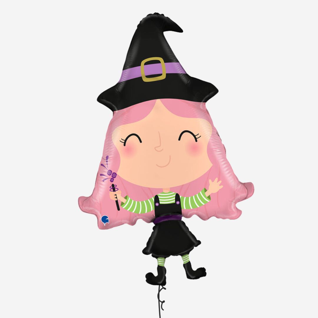 Happy Halloween Witch Inflated Foil Balloon