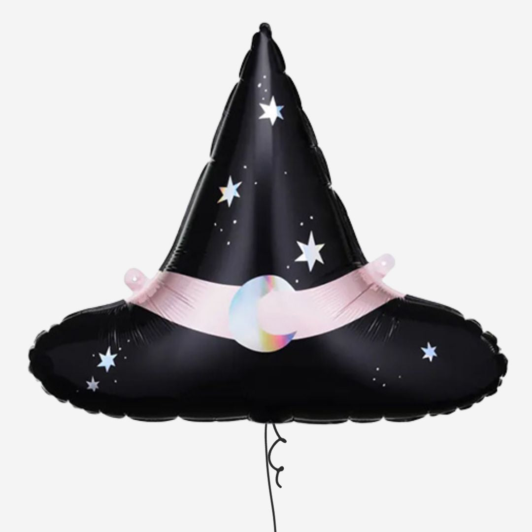 Halloween Black Witch Hat Inflated Foil Balloon