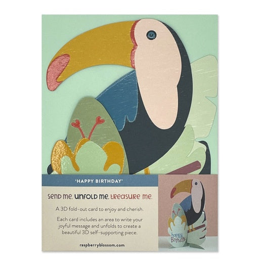 Happy Birthday Card - Toucan