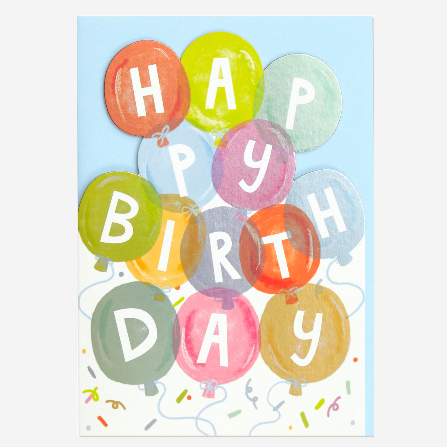 Happy Birthday Balloons Card