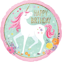 Happy Birthday Unicorn Foil Balloon