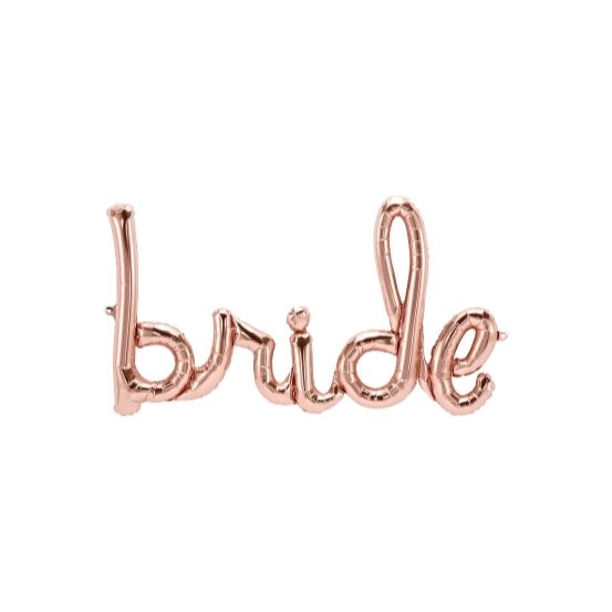 Bride Script Balloon Banner