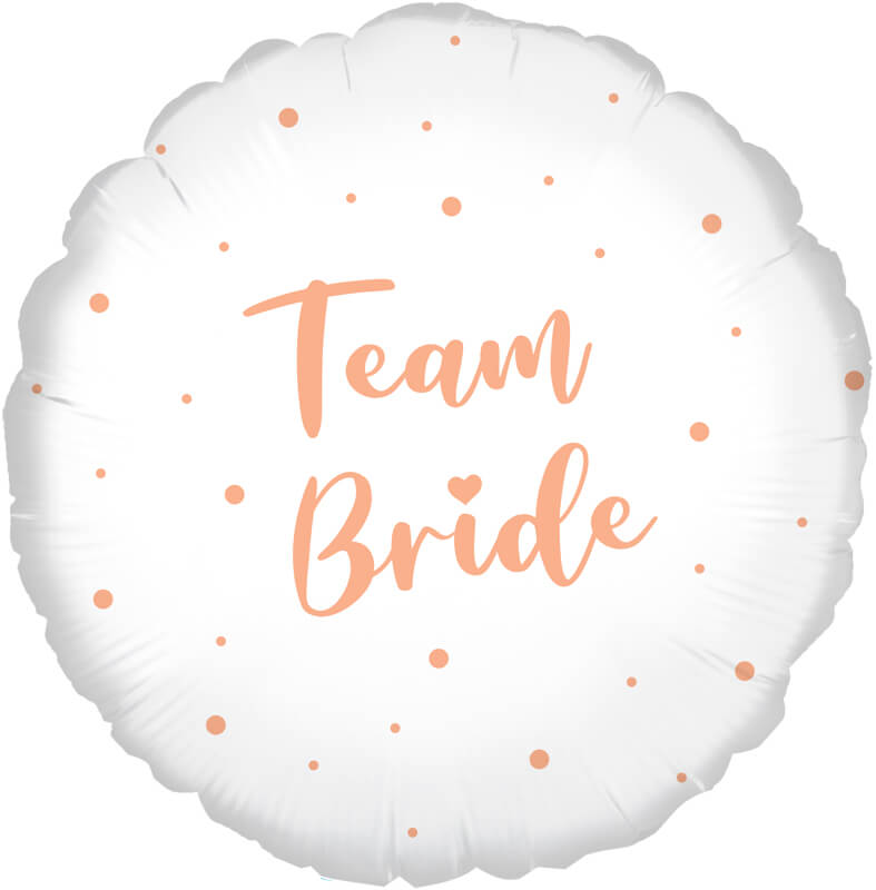 Team Bride 18" Inflated Foil Balloon