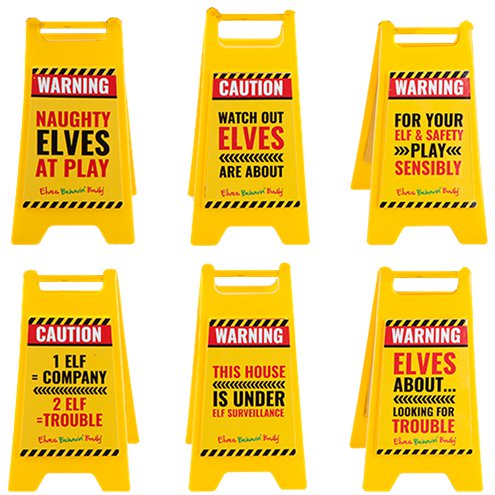 Elf Mini Warning Sign