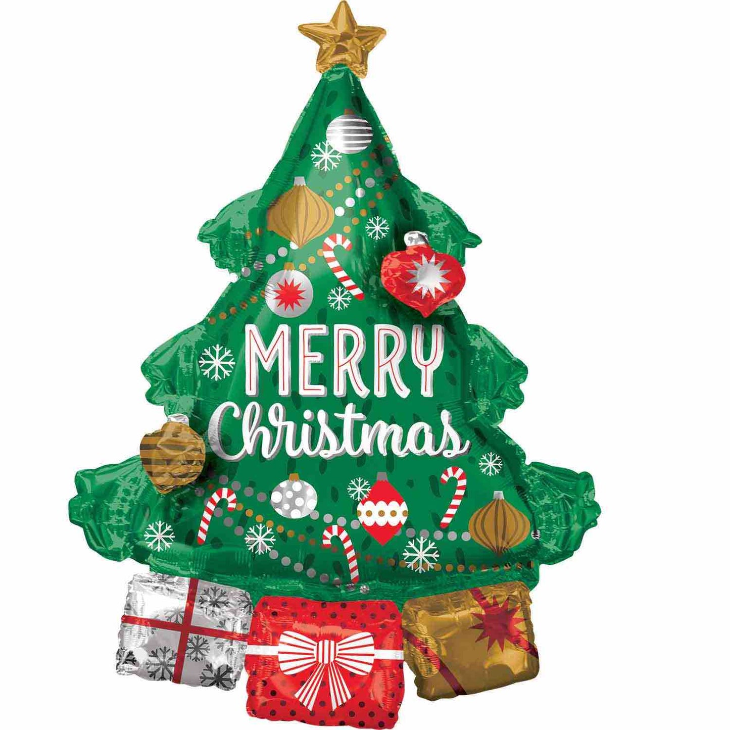 3D Christmas Tree Large Inflated Foil Balloon