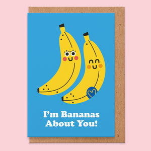Bananas for you Valentines Card
