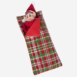 Elf Patterned Sleeping Bag With Pillow