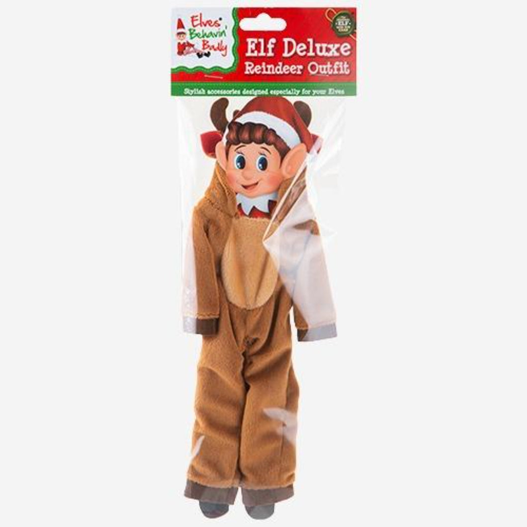 Reindeer With Antlers Outfit For Elf