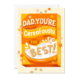 Dad Cerealously The Best Card