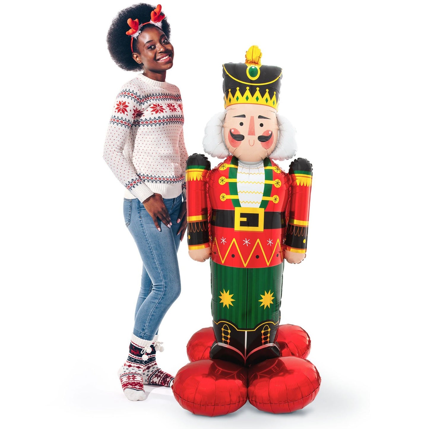 Nutcracker AirLoonz Inflated Foil Balloon