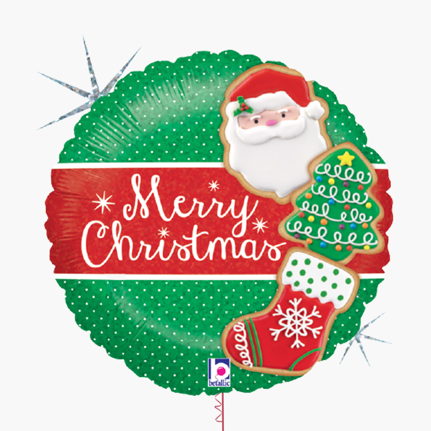 Christmas Cookie Inflated Foil Balloon