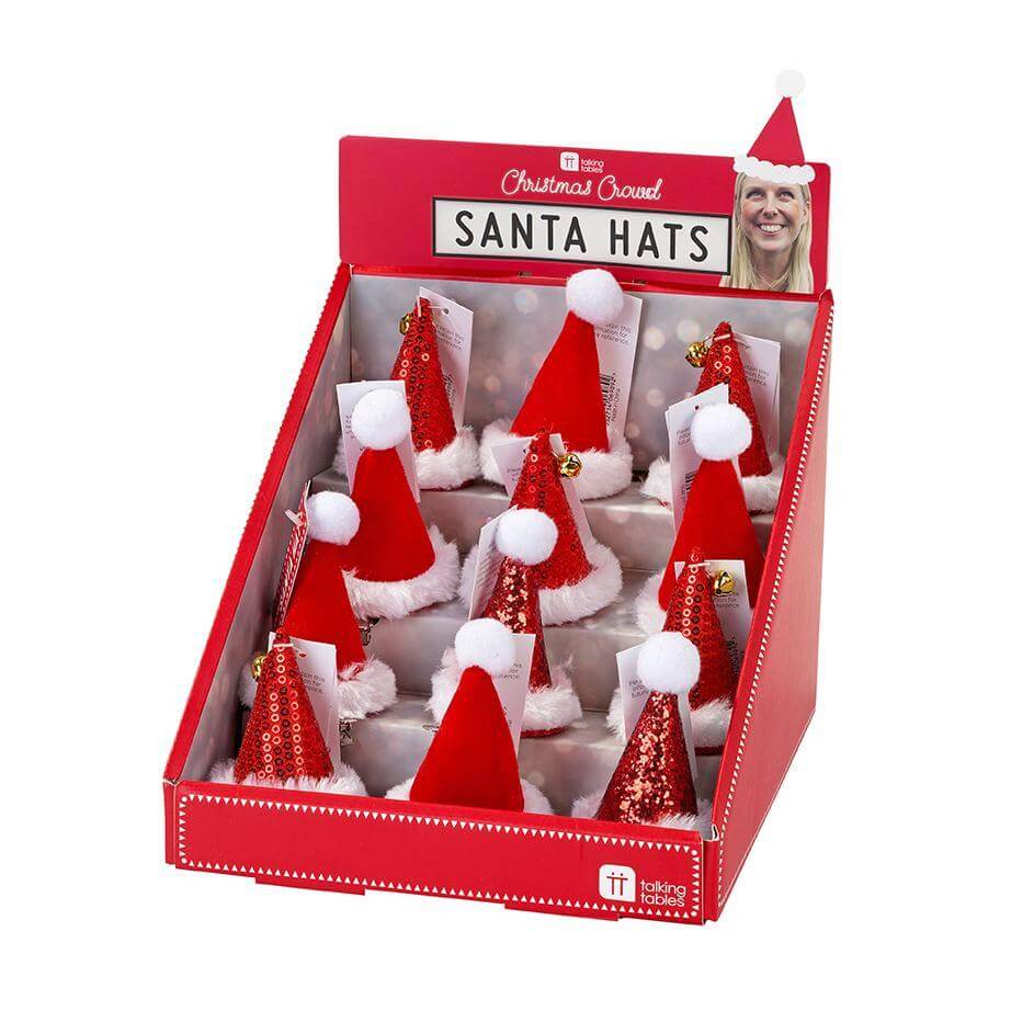 Christmas Entertainment Santa Hat Clip on