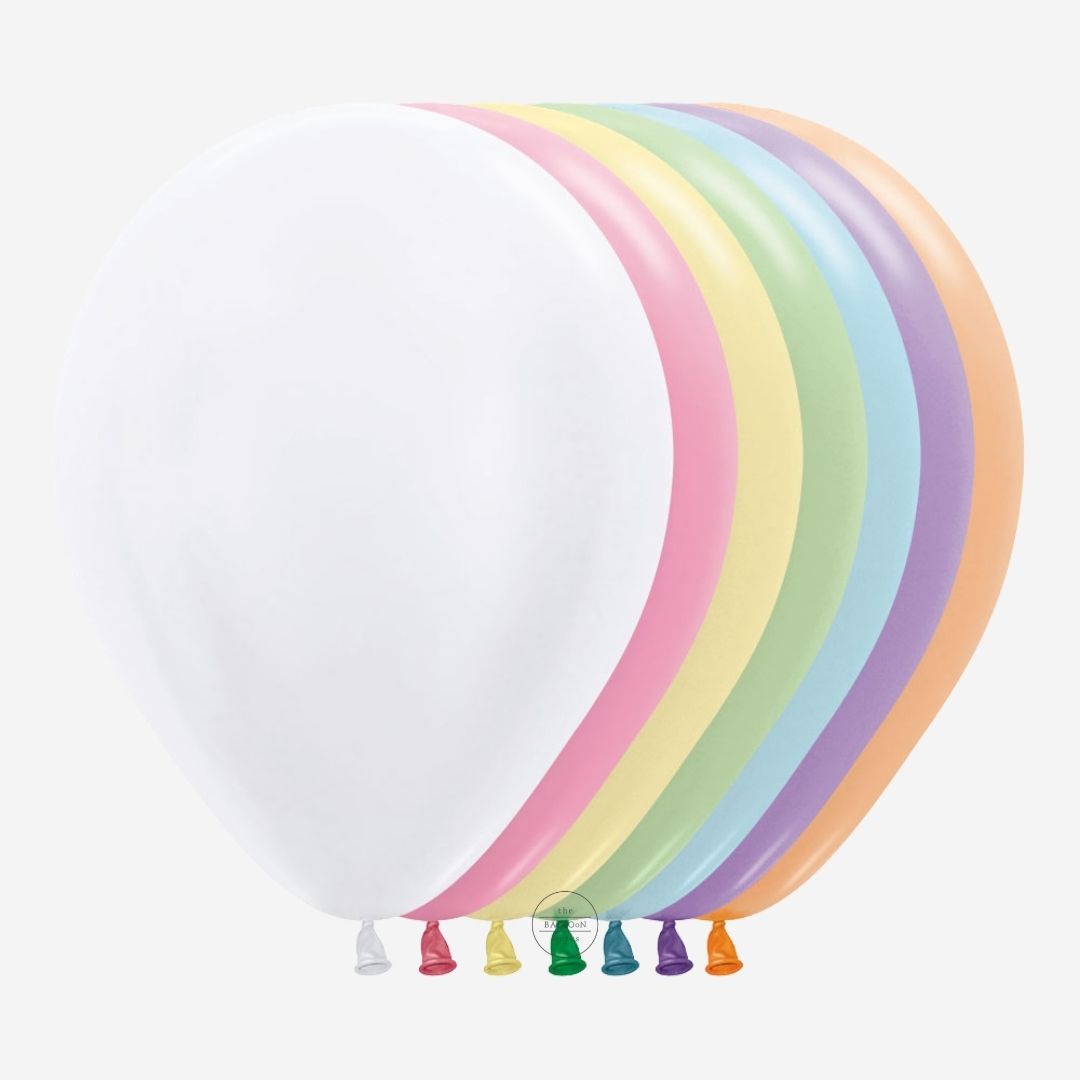 Pack of 50 Satin Colours Assorted Balloons