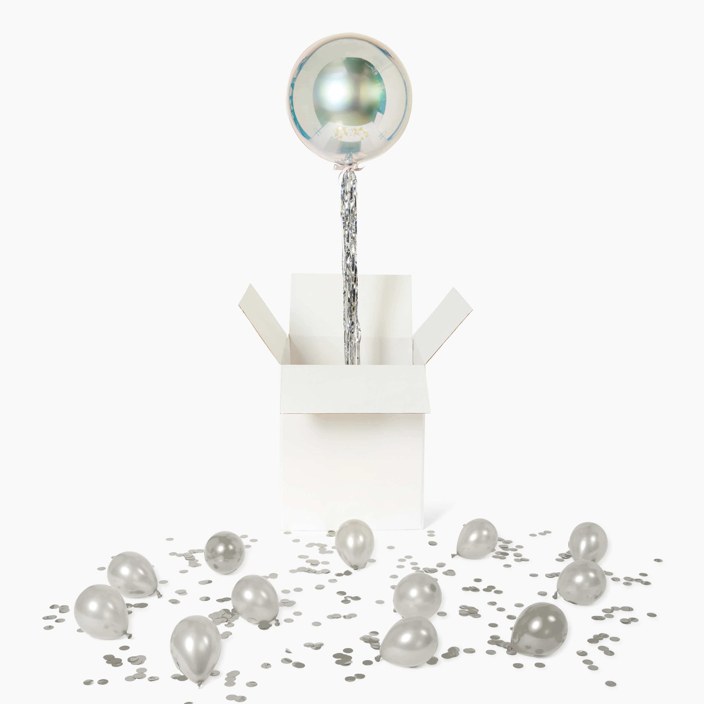Personalised Silver Orbz Foil Balloon in a Box