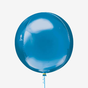 Blue Spherical Orbz Balloon