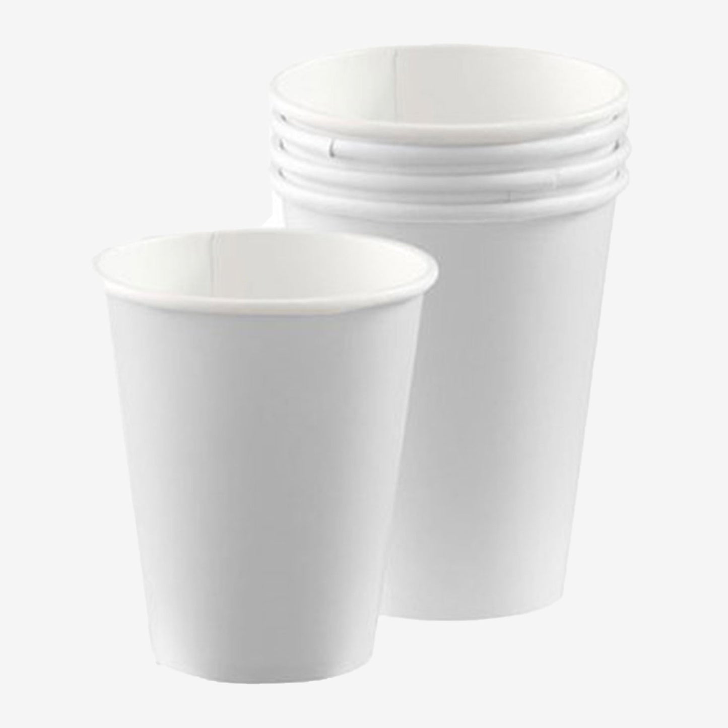 Frosty White Paper Cups