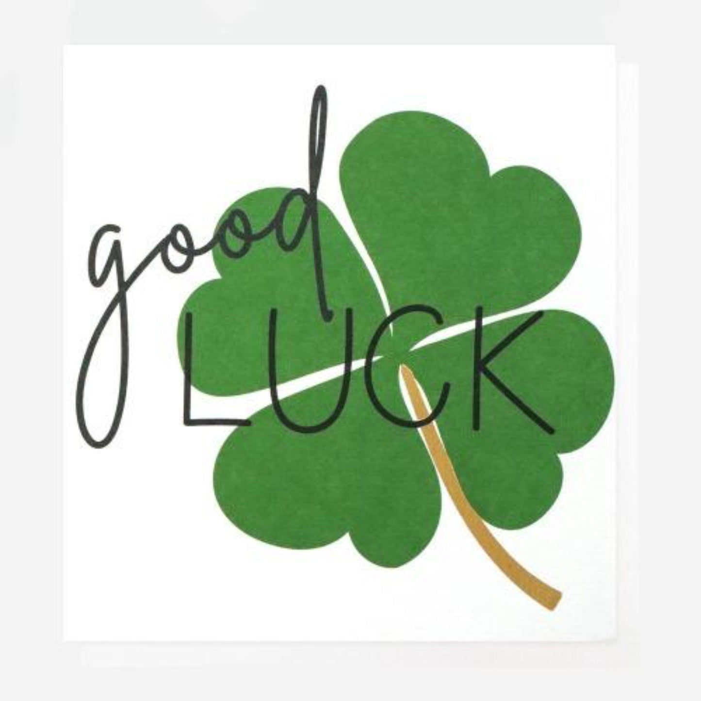 Clover Good Luck Card