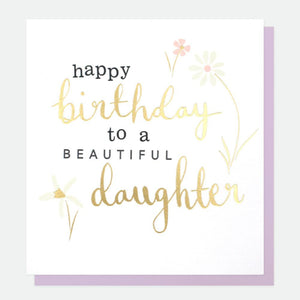 Beautiful Flowers Birthday Card for Daughter