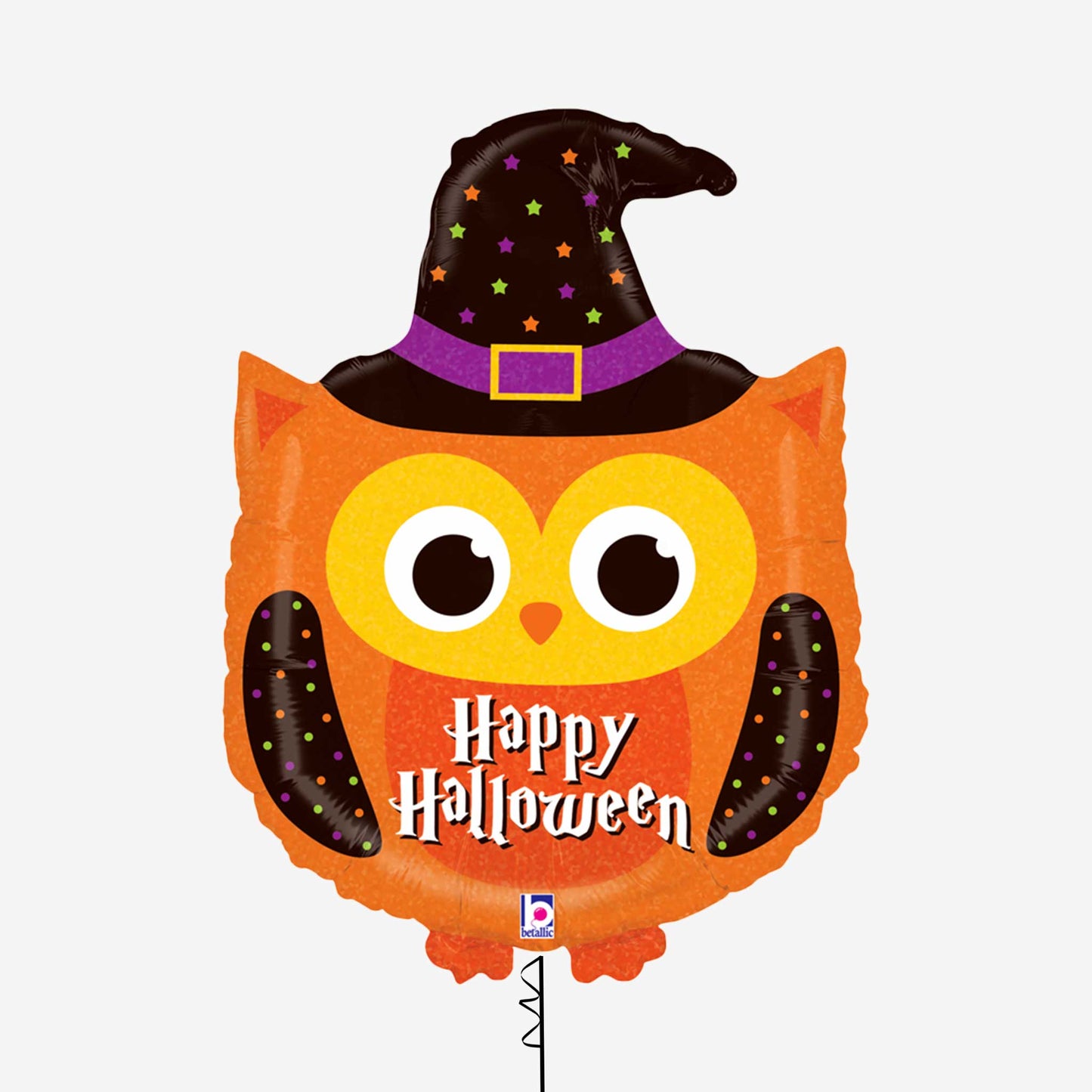 Halloween Owl Holographic Inflated Foil Balloon