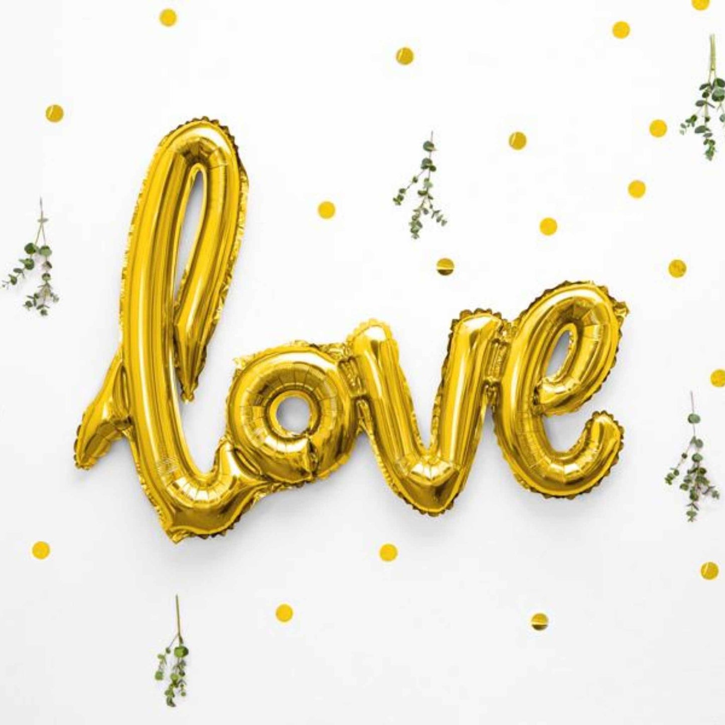 Love Gold Foil Balloon