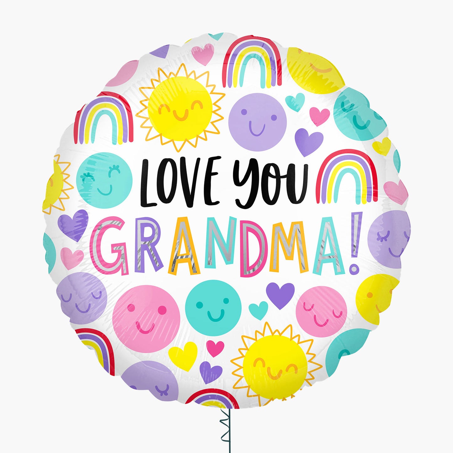 Love You Grandma Inflated Foil Balloon