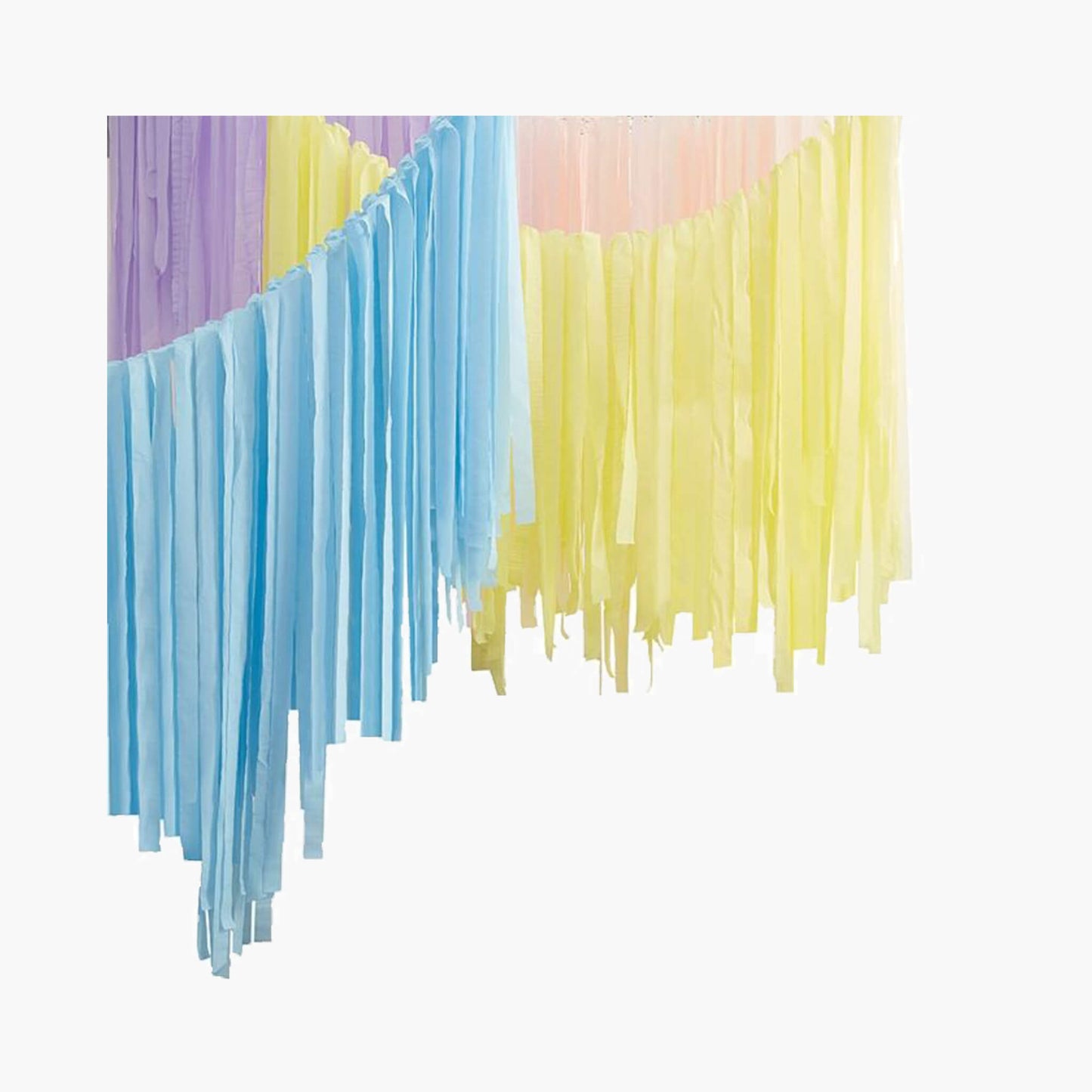 Pastel Streamer Ceiling Decoration