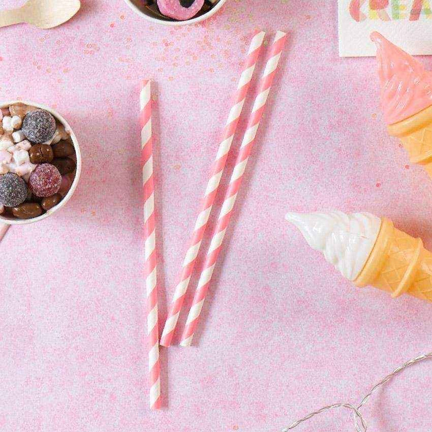 Mix & Match Pink Straws