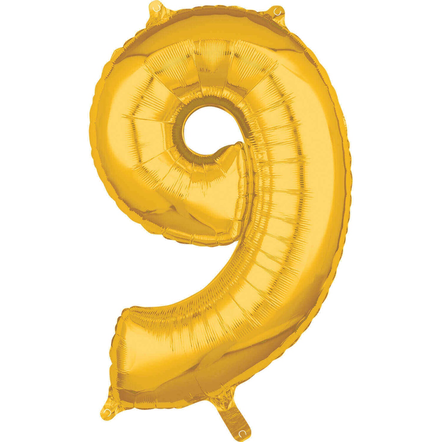 Air Filled 16" Gold Number Balloons