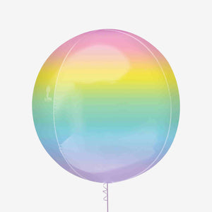 Ombre Multicolour Rainbow Orbz Balloon