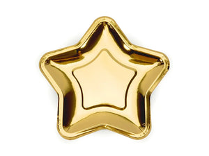 Small Gold Star Shaped Plate