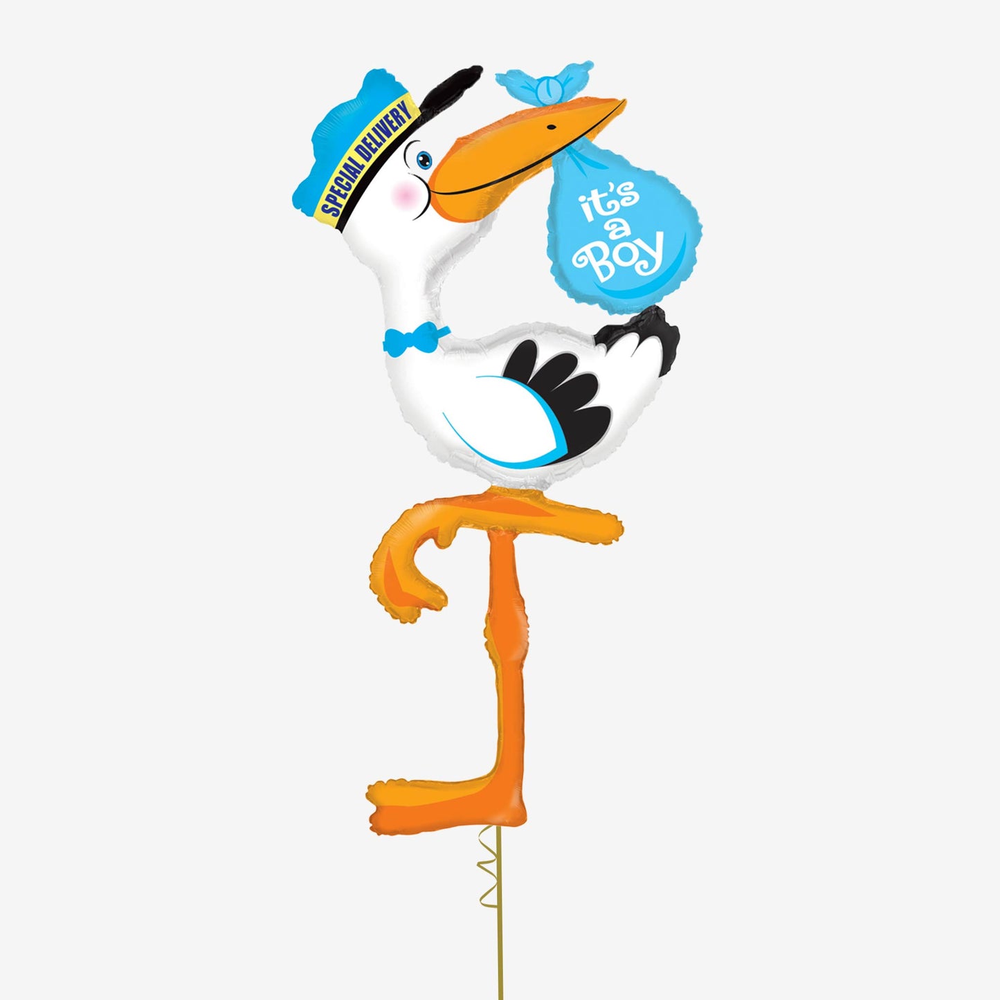 Special Delivery Stork Boy Foil Balloon