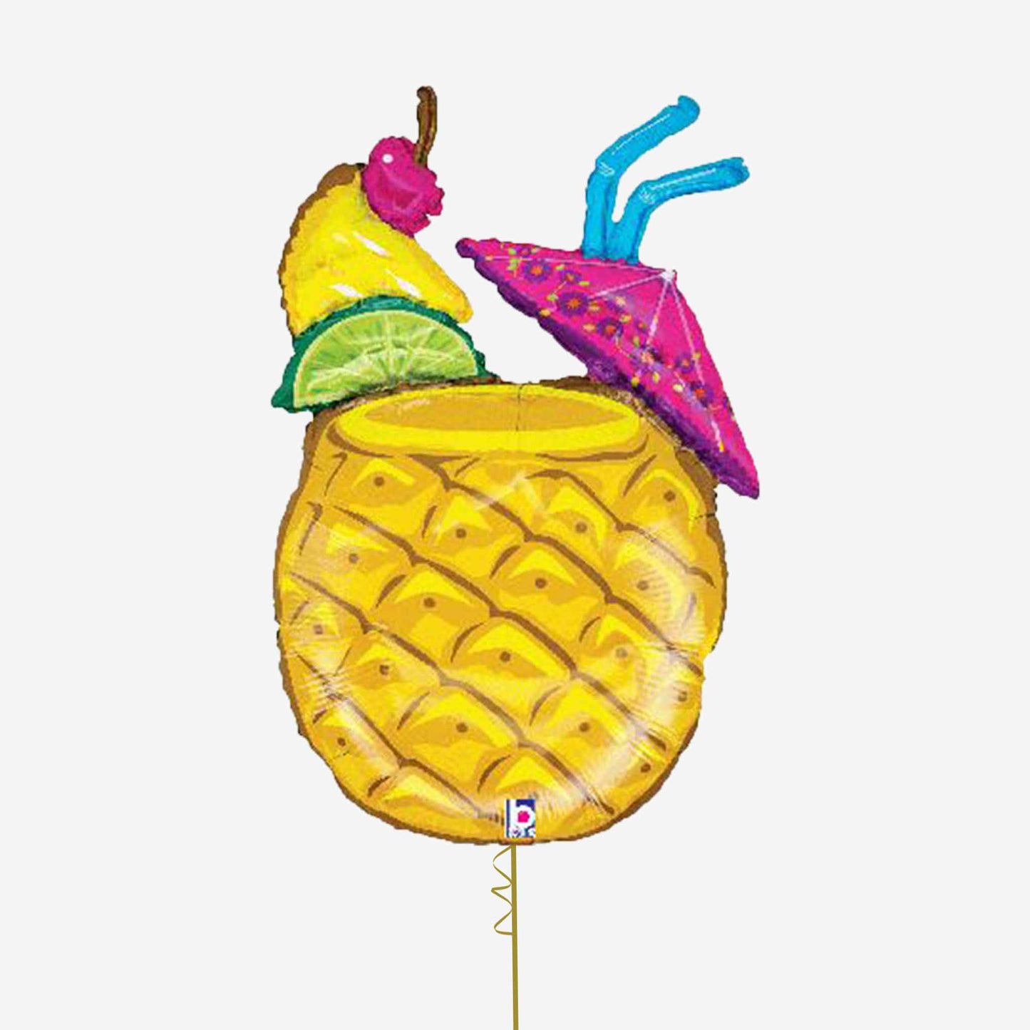 Tropical Pineapple Drink Inflated Foil Balloon