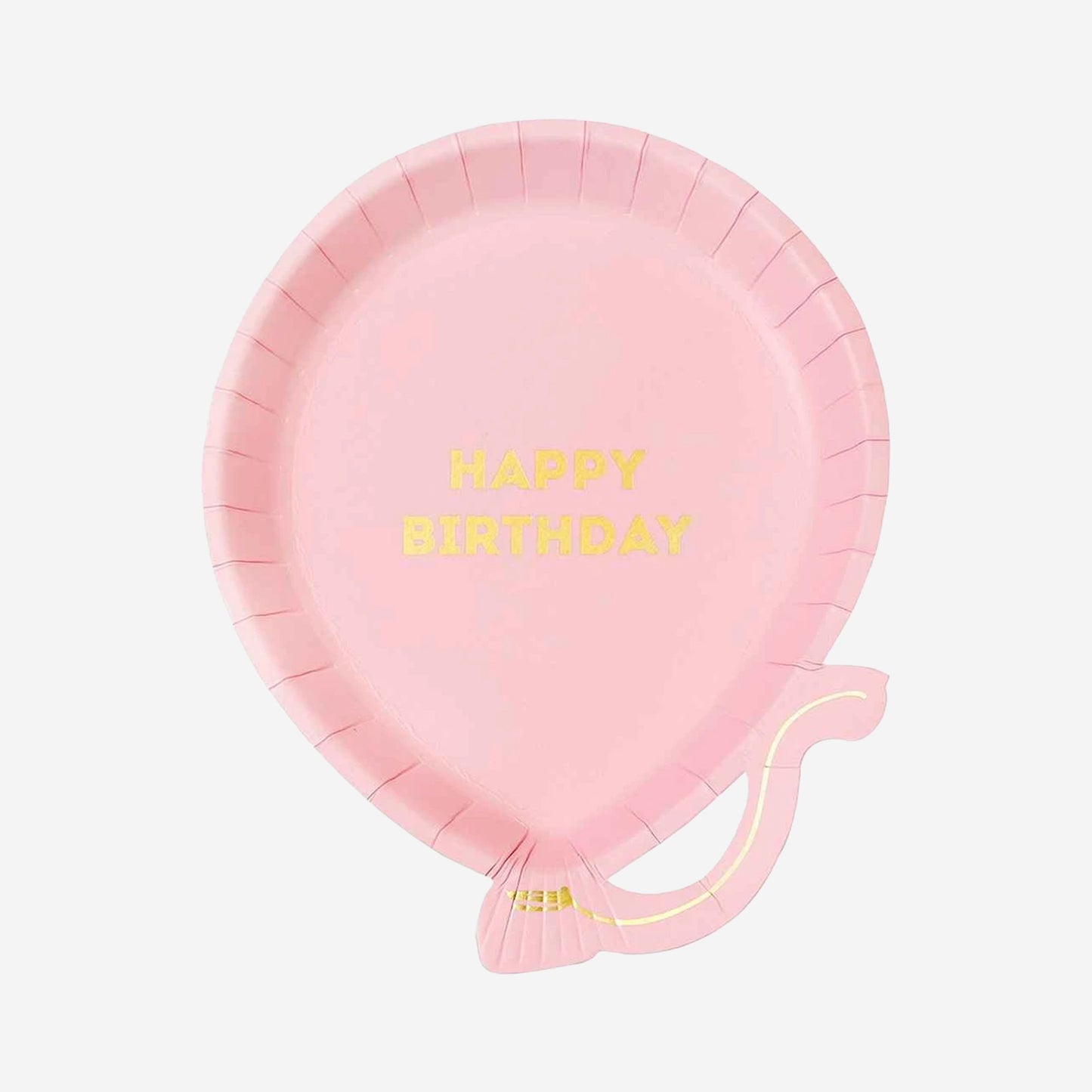 We Heart Birthdays Pink Balloon Plates
