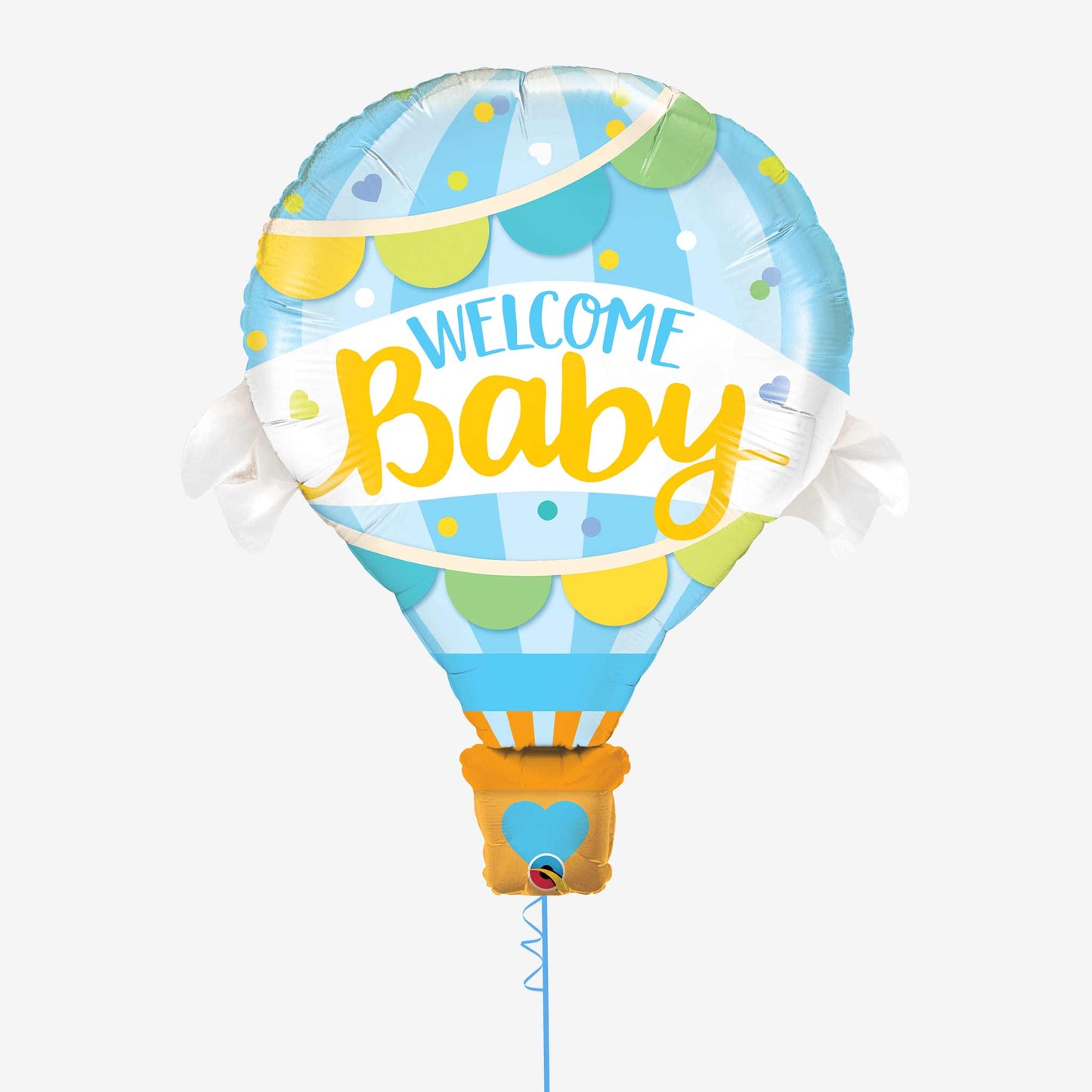 Welcome Baby Blue Foil Balloon