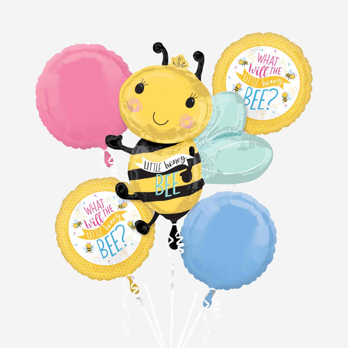 What Will It Bee Foil Balloon Bouquets