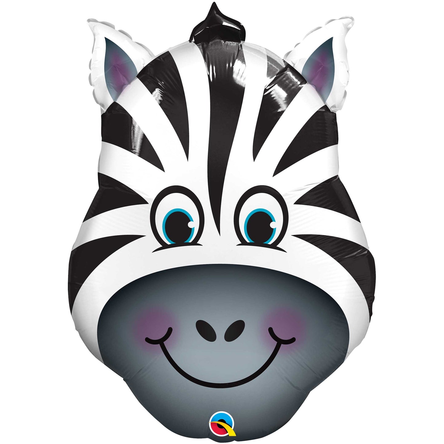 Zany Zebra Inflated Foil Balloon