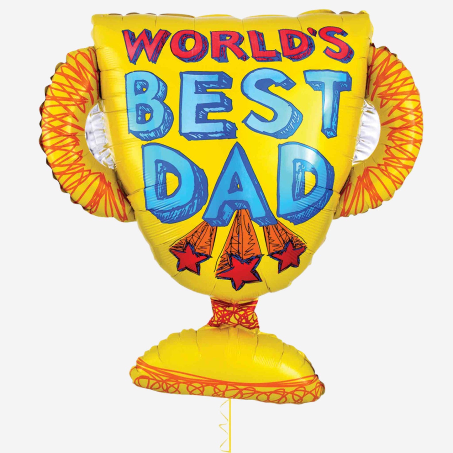 World's Best Dad Inflated Foil Balloon